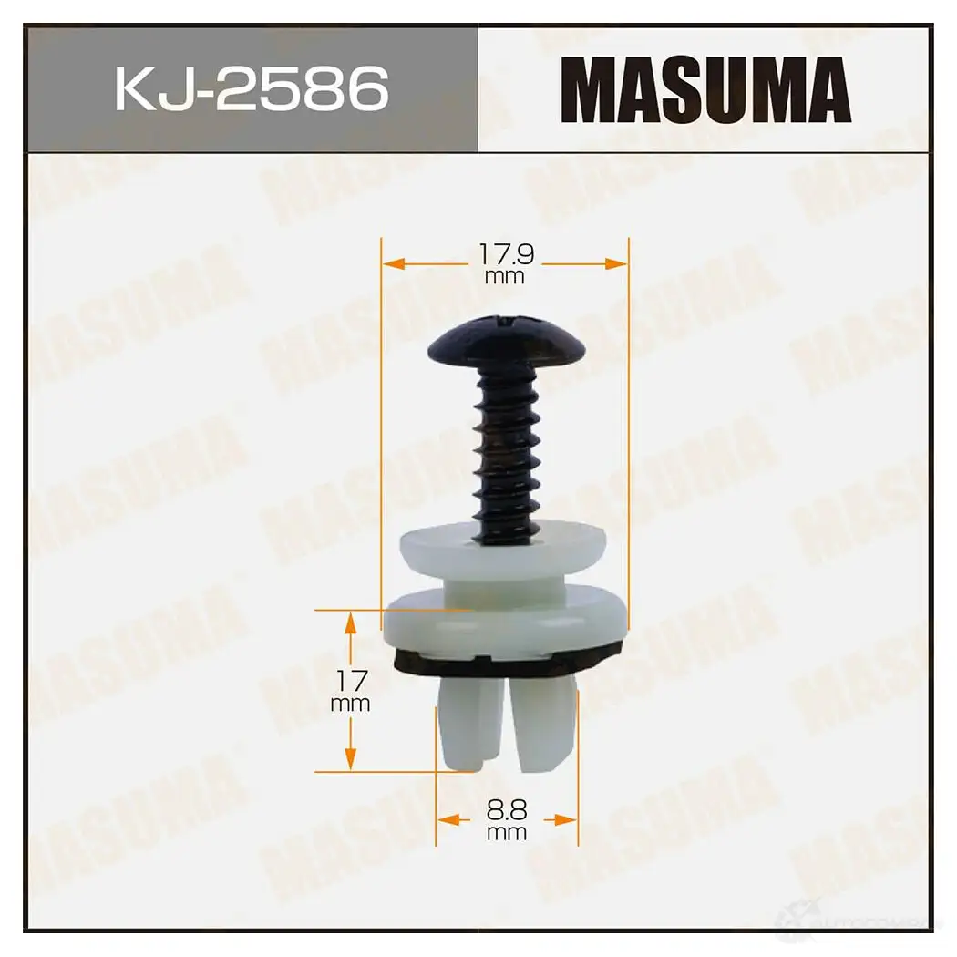 Клипса пластиковая MASUMA KJ-2586 1439697421 IY5 4CZ