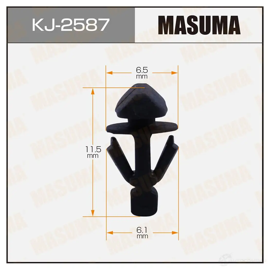 Клипса пластиковая MASUMA F4H0D5 E 1439697422 KJ-2587