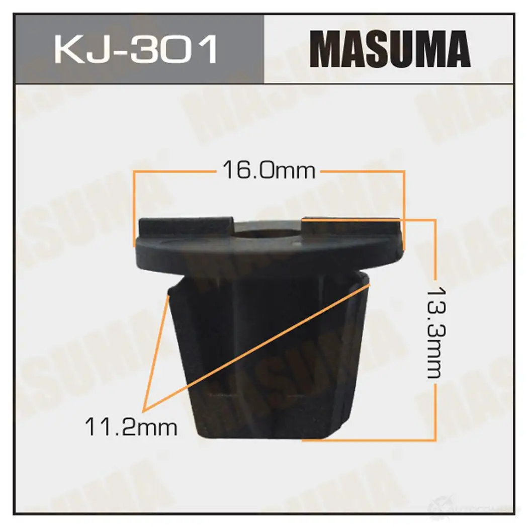Клипса пластиковая MASUMA KJ-301 NE10 WOG 1422886026