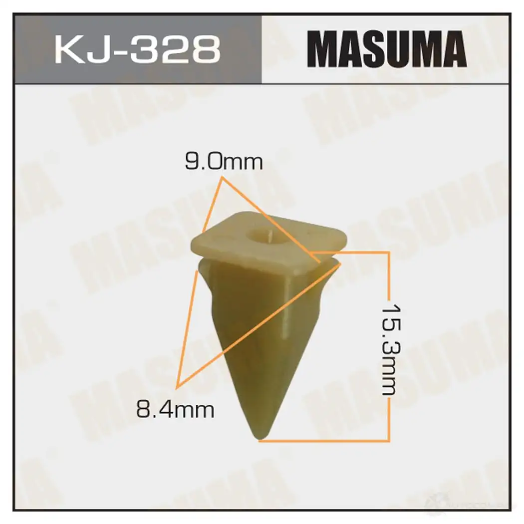 Клипса пластиковая MASUMA KJ-328 1422886121 FBRT UZ0