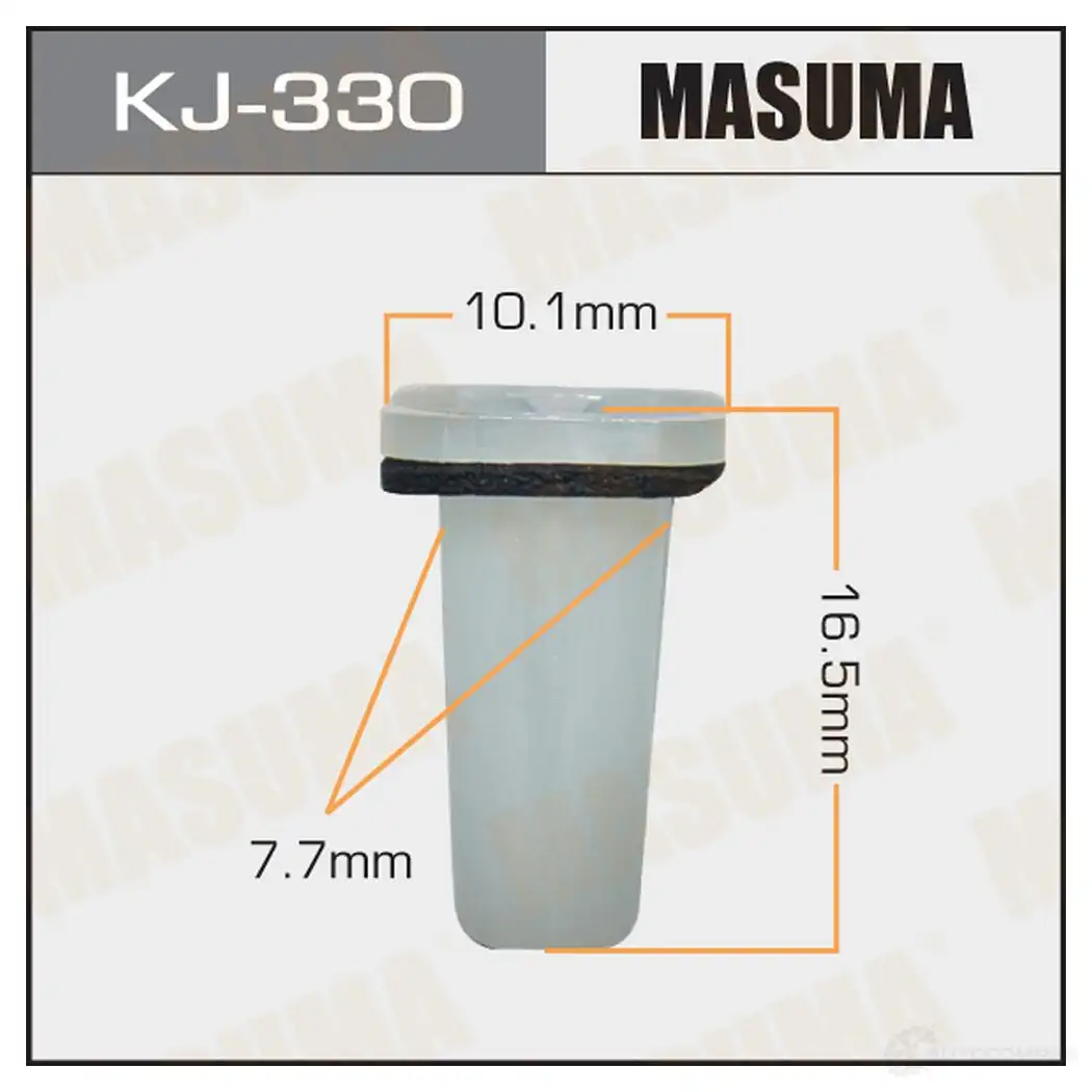 Клипса пластиковая MASUMA R743 HP 1422886119 KJ-330