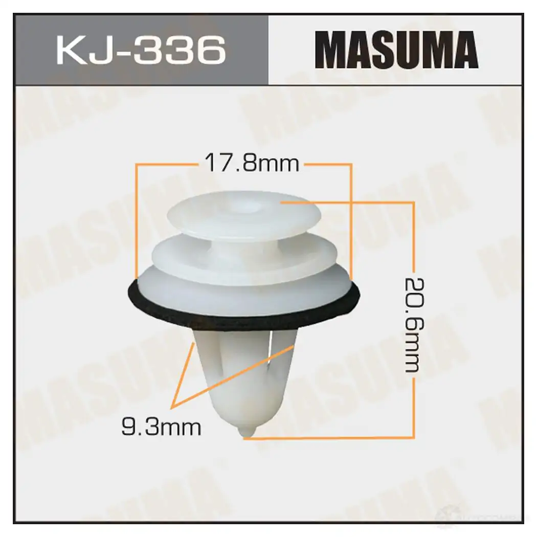 Клипса пластиковая MASUMA KJ-336 8A G3AS 1422886058 изображение 0
