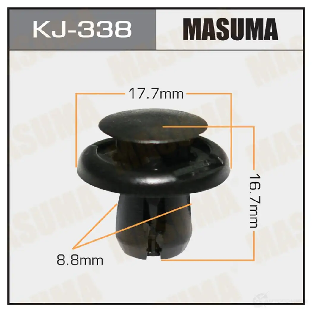 Клипса пластиковая MASUMA A M40JPX KJ-338 1422886056