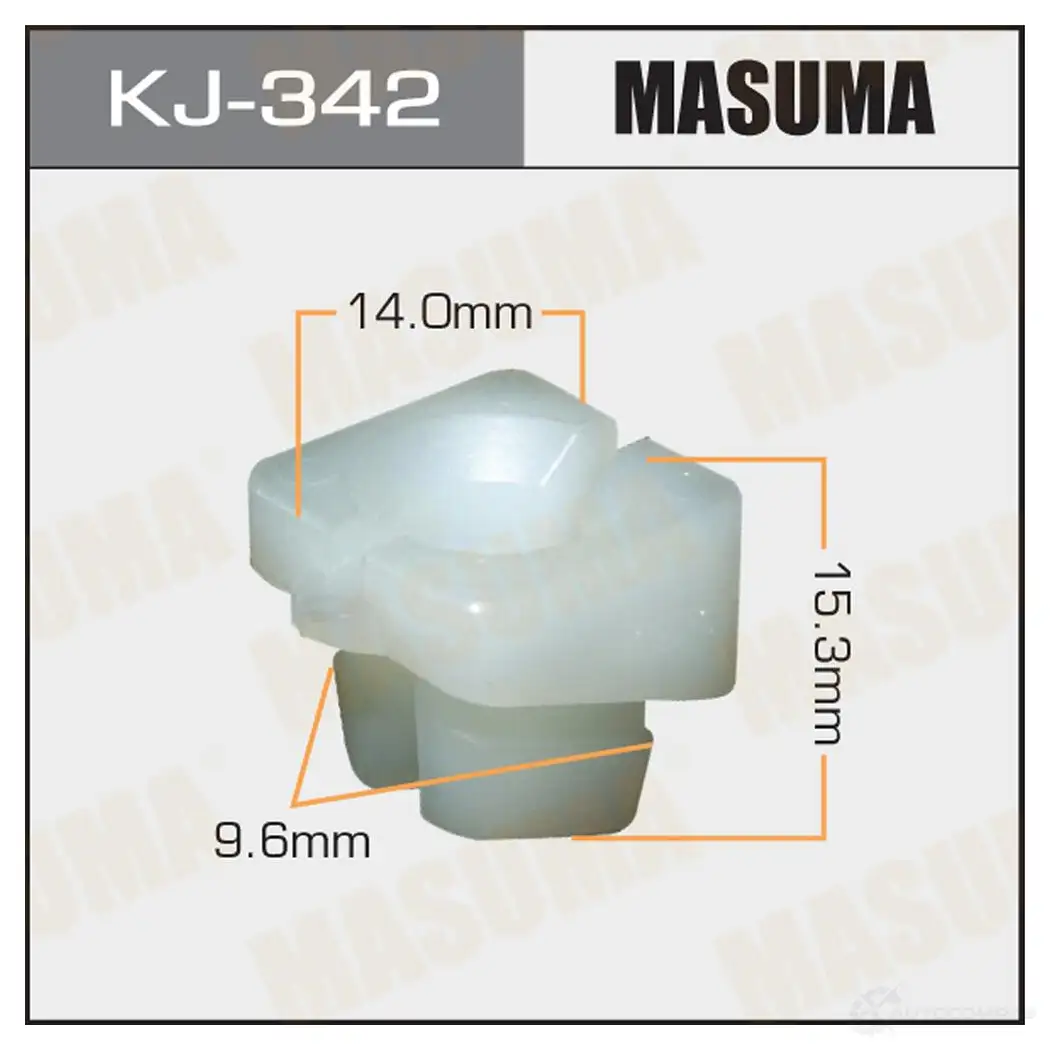 Клипса пластиковая MASUMA KJ-342 1422886053 4 OH3GH