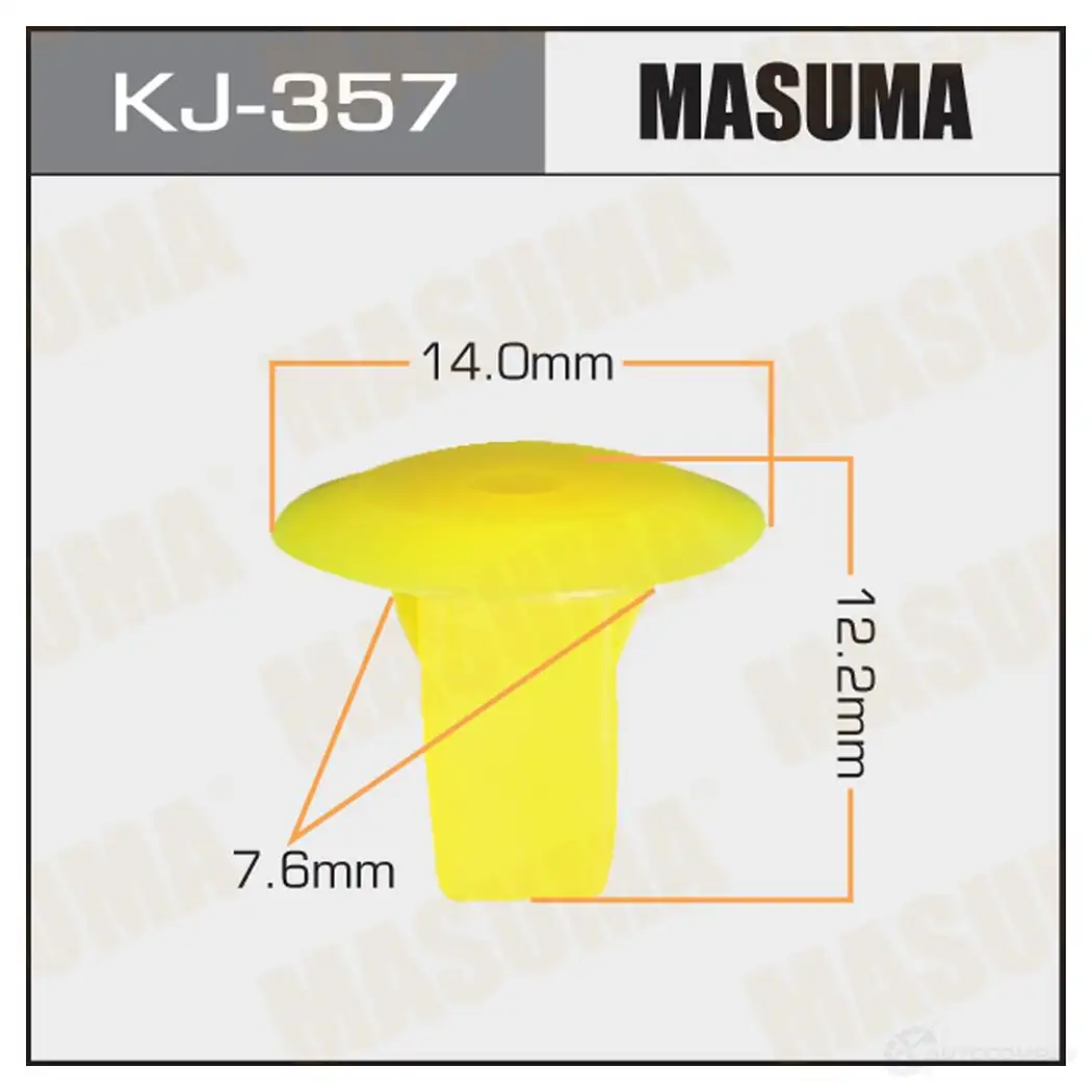 Клипса пластиковая MASUMA KJ-357 1422886041 5P 67LF