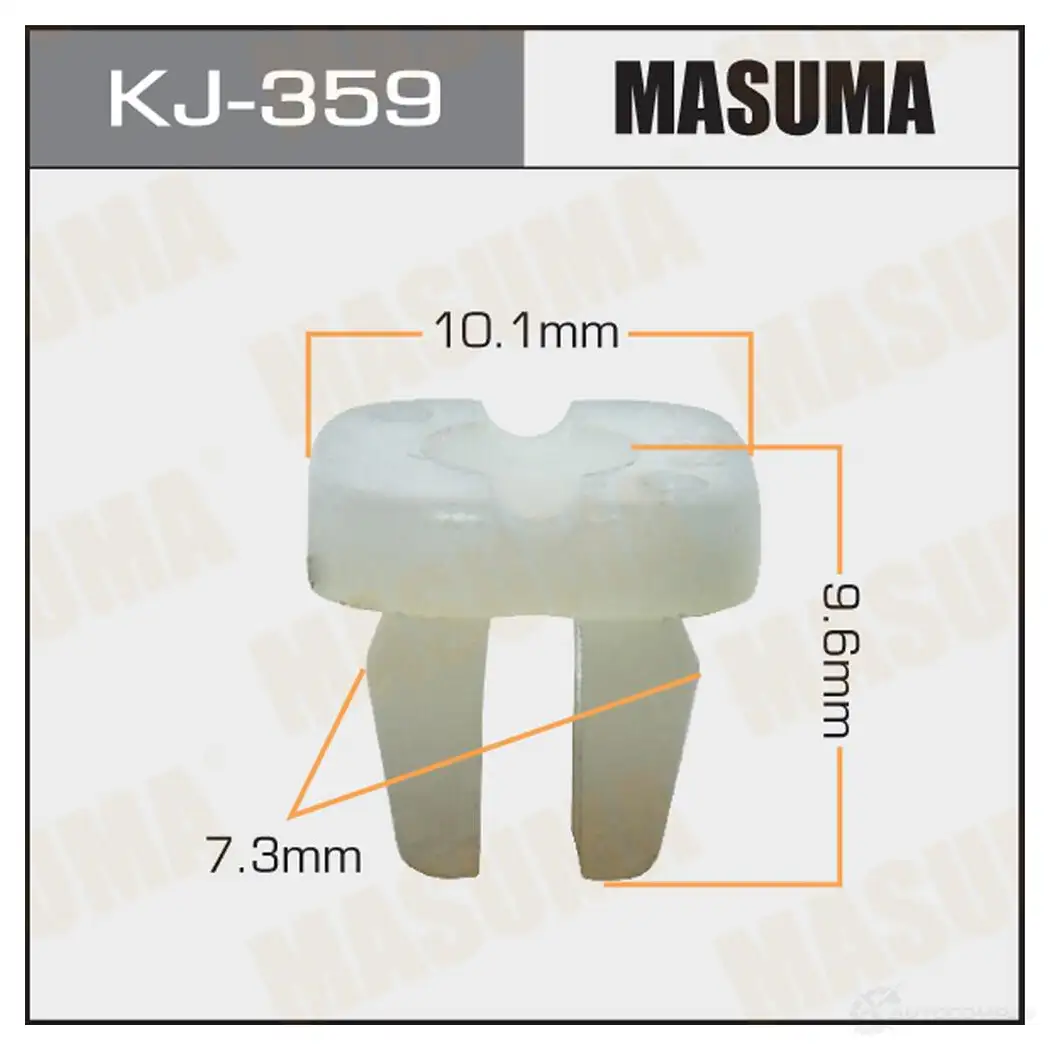 Клипса пластиковая MASUMA 1422886080 KJ-359 MAAW G