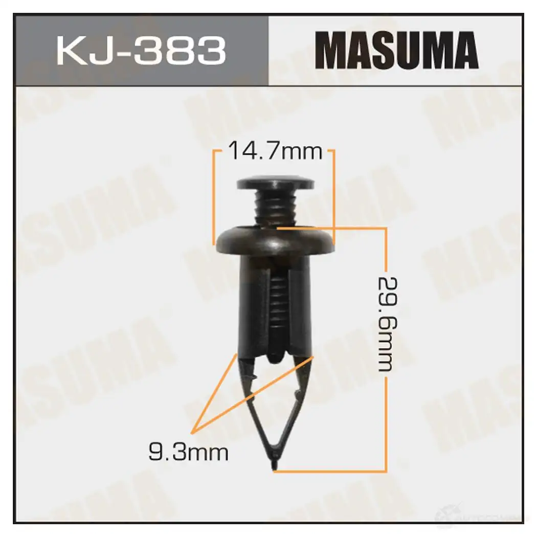Клипса пластиковая MASUMA 1422886061 KJ-383 NGHUM 22