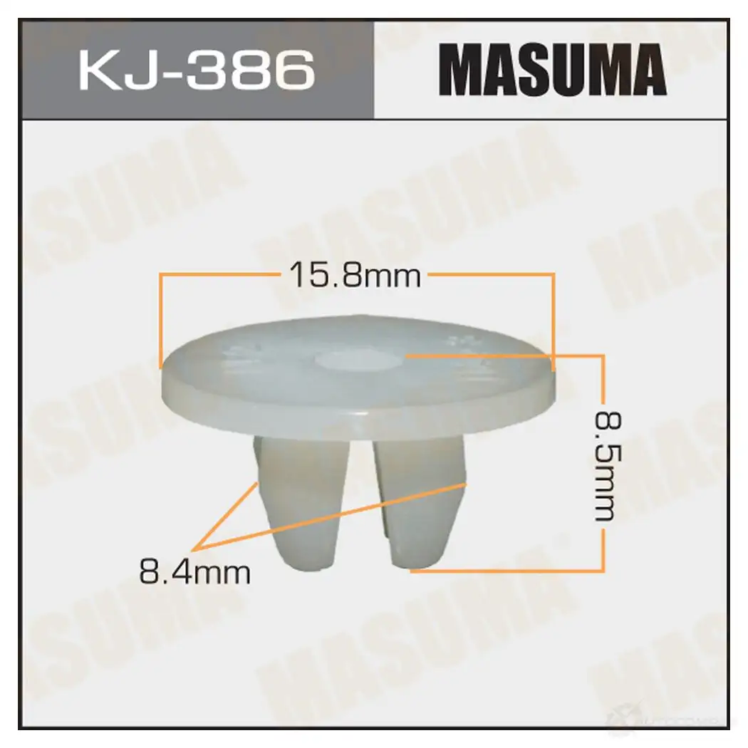 Клипса пластиковая MASUMA RK14C B 1422887013 KJ-386