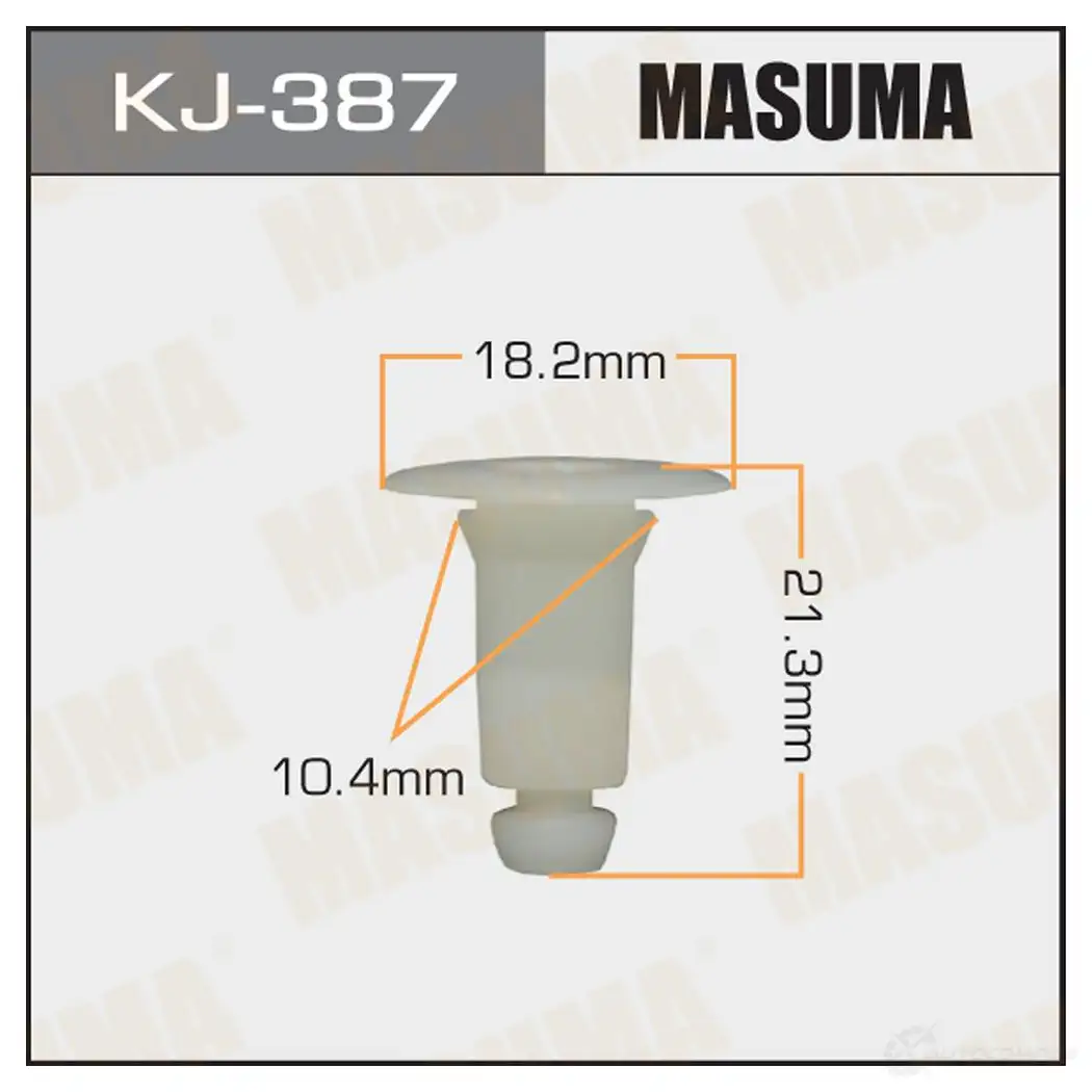 Клипса пластиковая MASUMA KJ-387 J1LF BU 1422886097