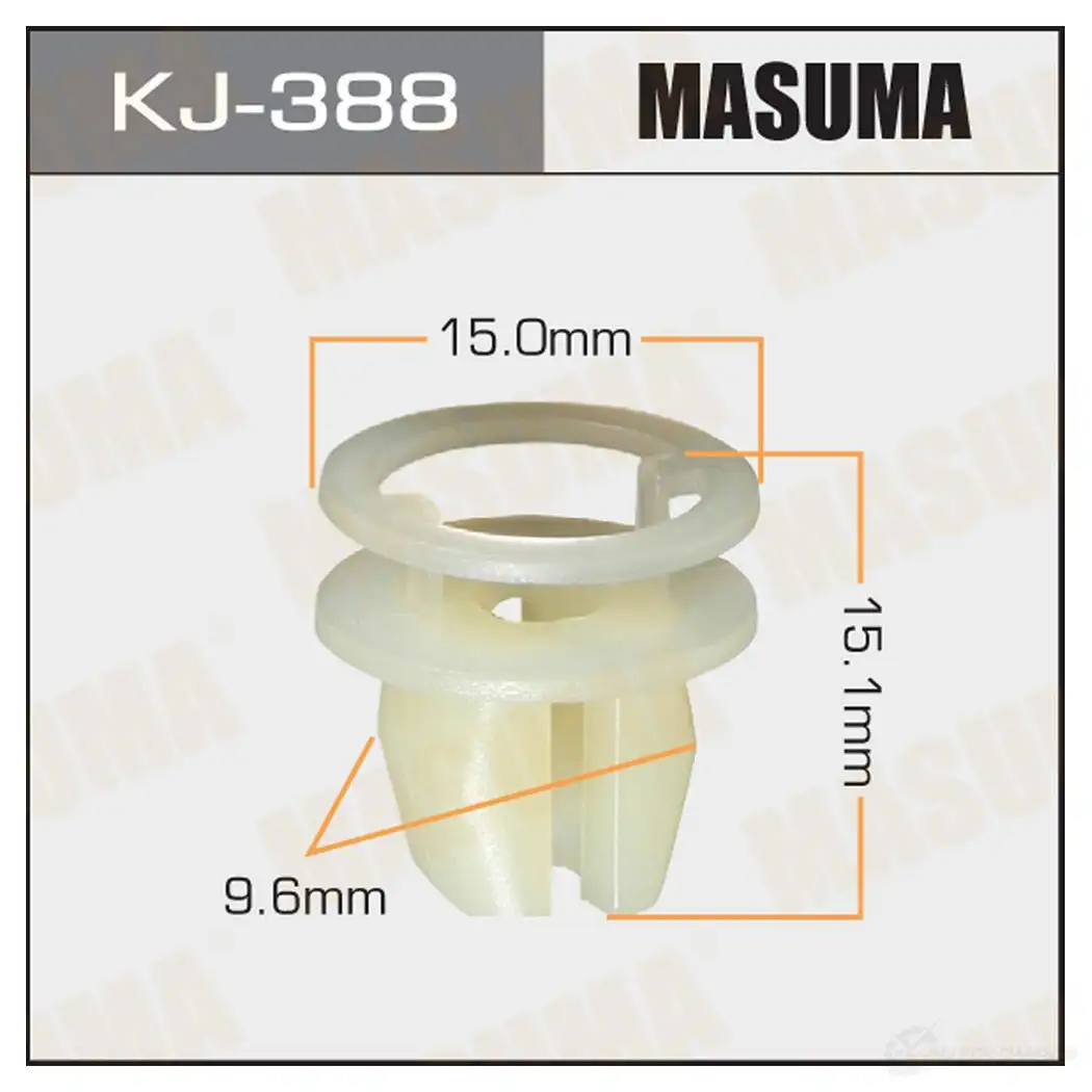 Клипса пластиковая MASUMA 1422886096 O DG49 KJ-388