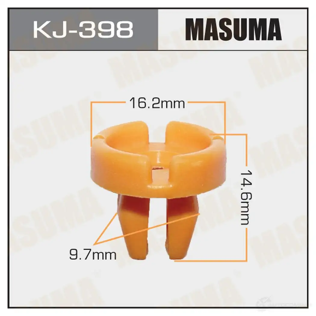 Клипса пластиковая MASUMA 1422886086 KJ-398 IJR ZR