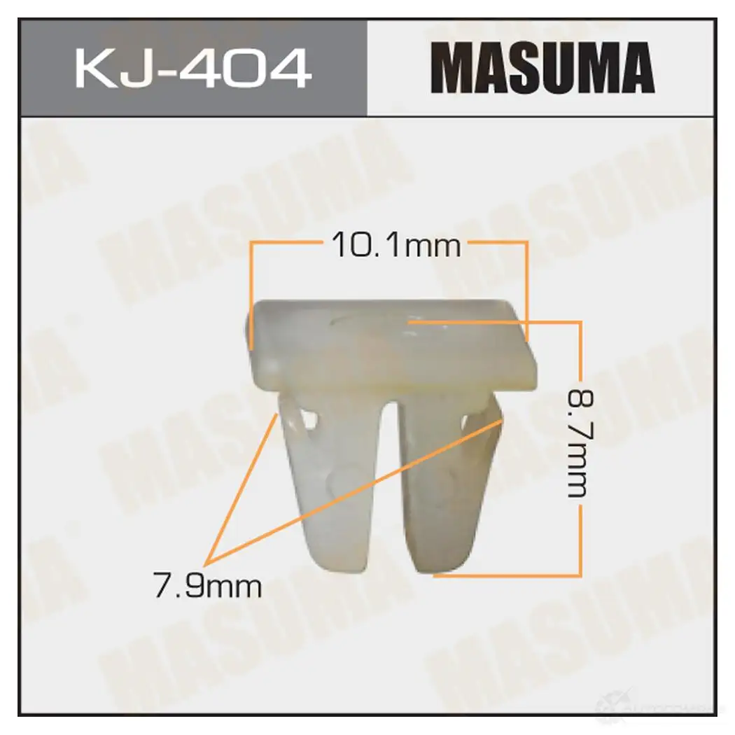 Клипса пластиковая MASUMA 1422886040 RSI9 J KJ-404