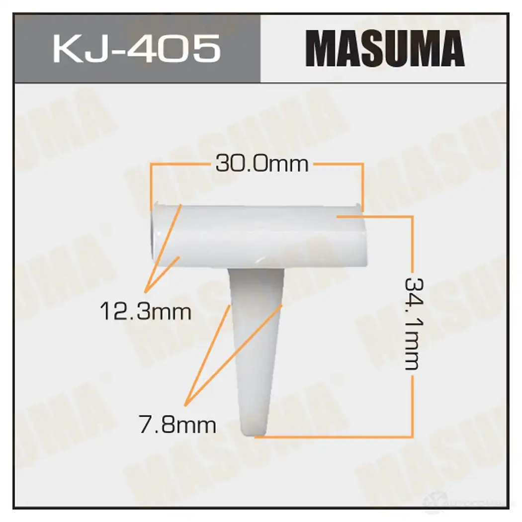Клипса пластиковая MASUMA XTGBC Q 1422886118 KJ-405