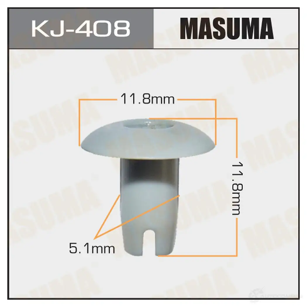 Клипса пластиковая MASUMA 1422886115 4 LTSTLL KJ-408