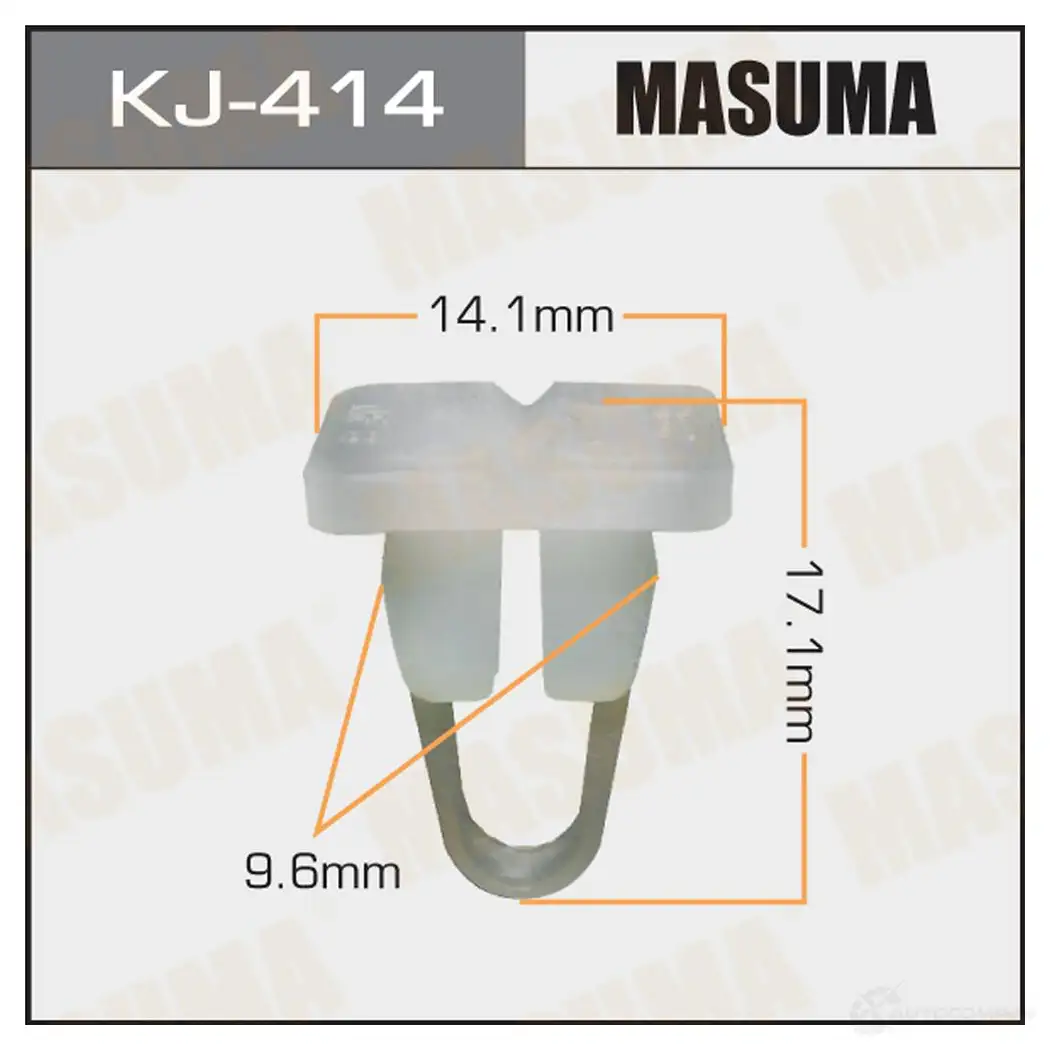 Клипса пластиковая MASUMA KJ-414 R63 WT 1422886110