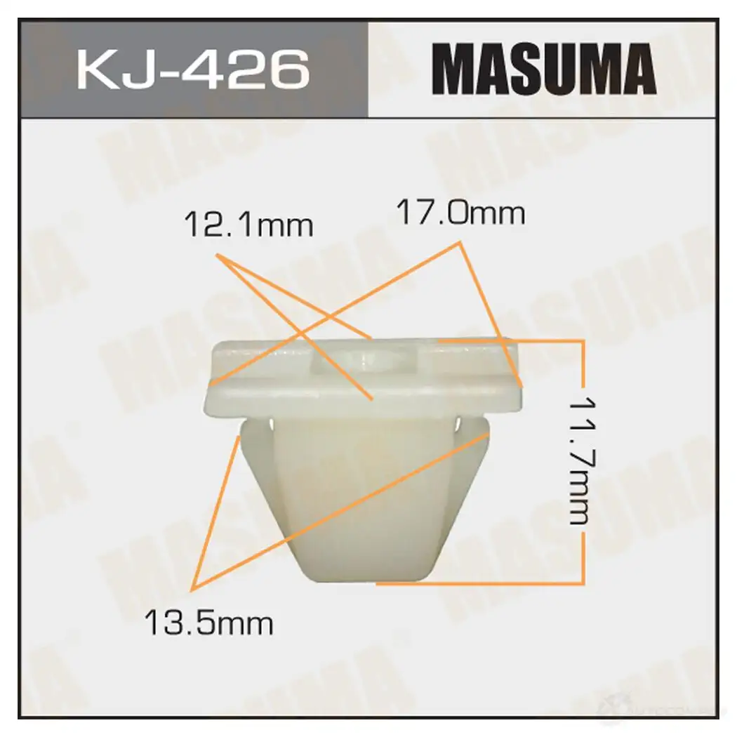 Клипса пластиковая MASUMA QI XRR KJ-426 1422886039
