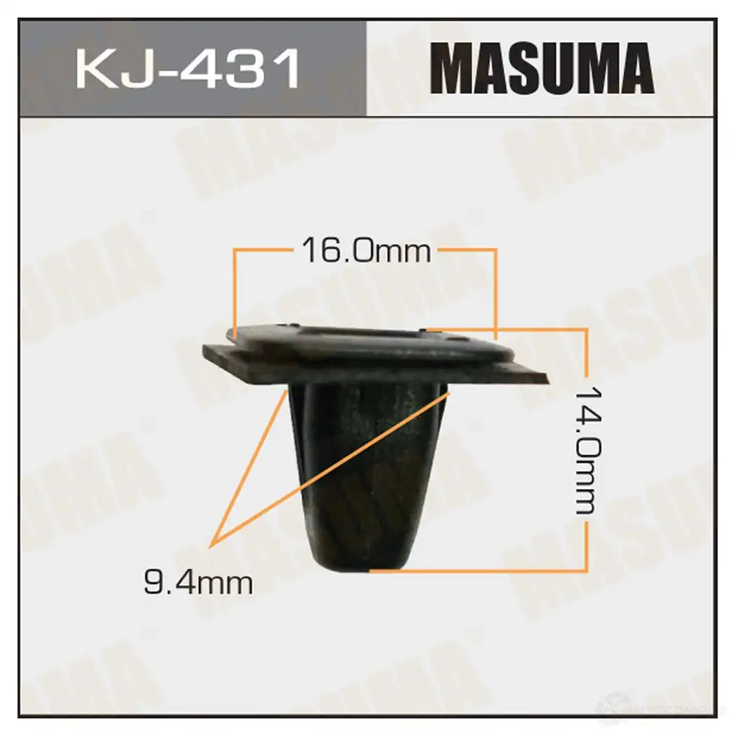 Клипса пластиковая MASUMA KJ-431 AVH3K 0 1422885978