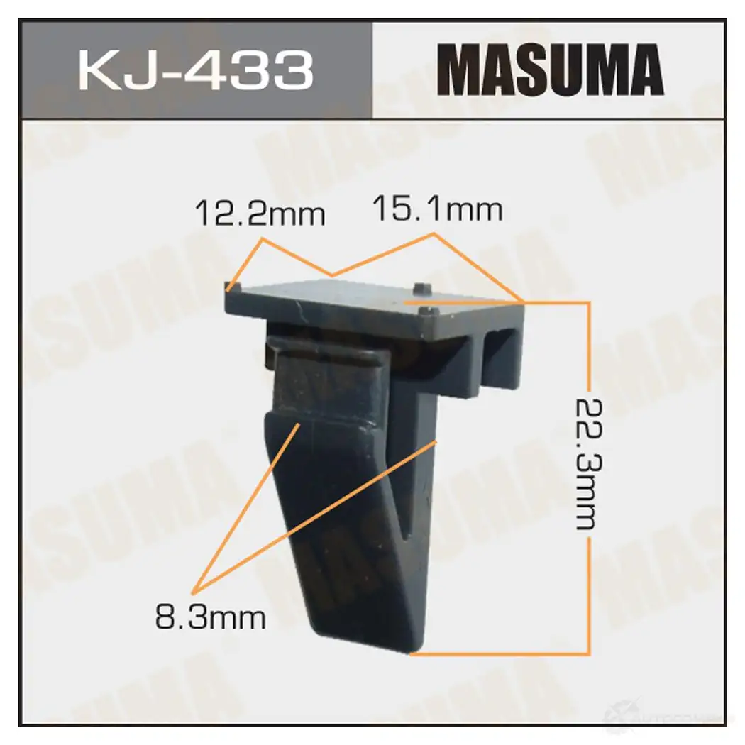 Клипса пластиковая MASUMA HLUQD 64 KJ-433 1422885976