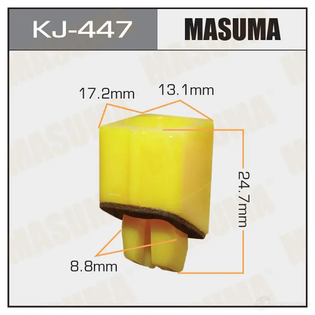 Клипса пластиковая MASUMA 1422885943 ZQY0 7T5 KJ-447