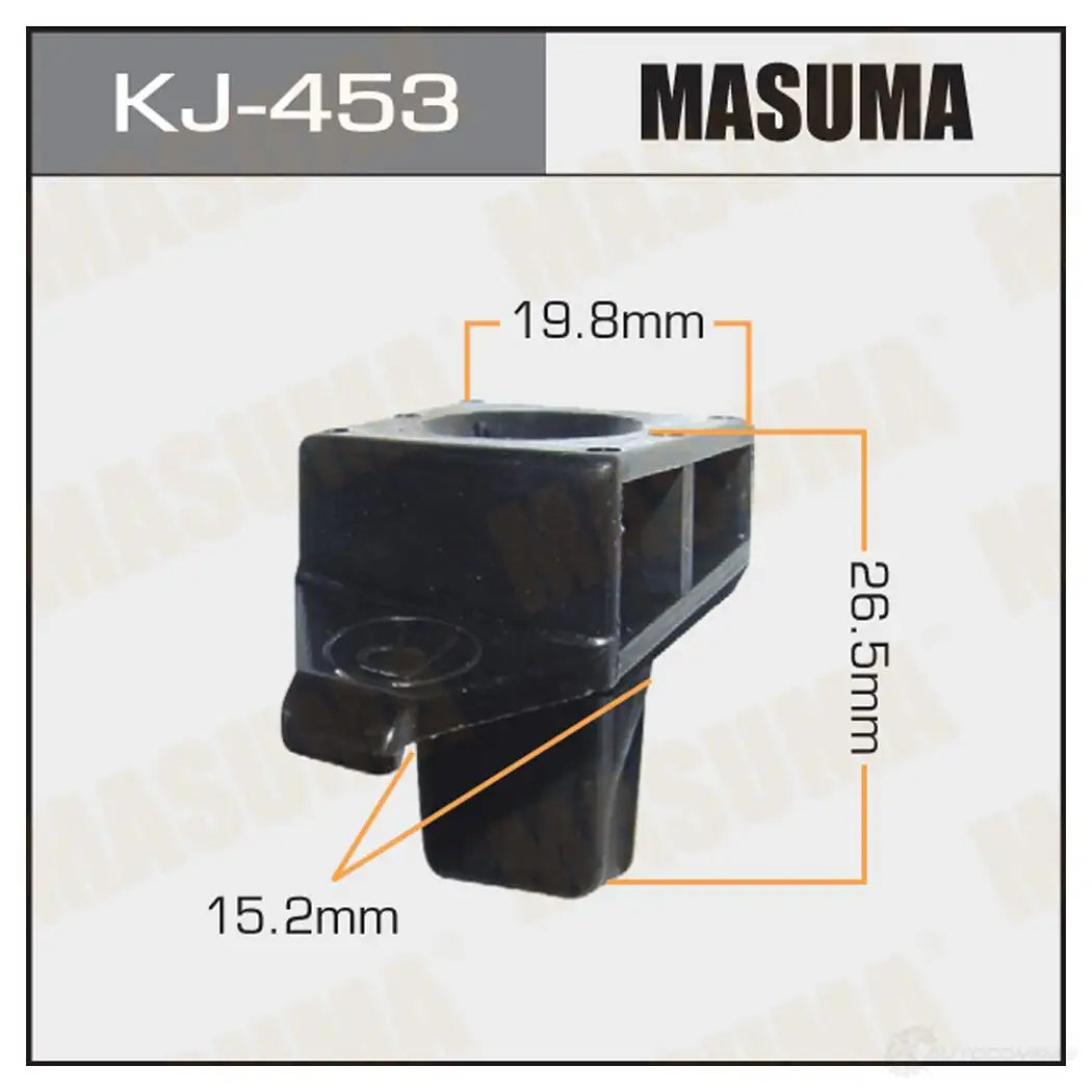Клипса пластиковая MASUMA 1422885959 KJ-453 QHNE 7