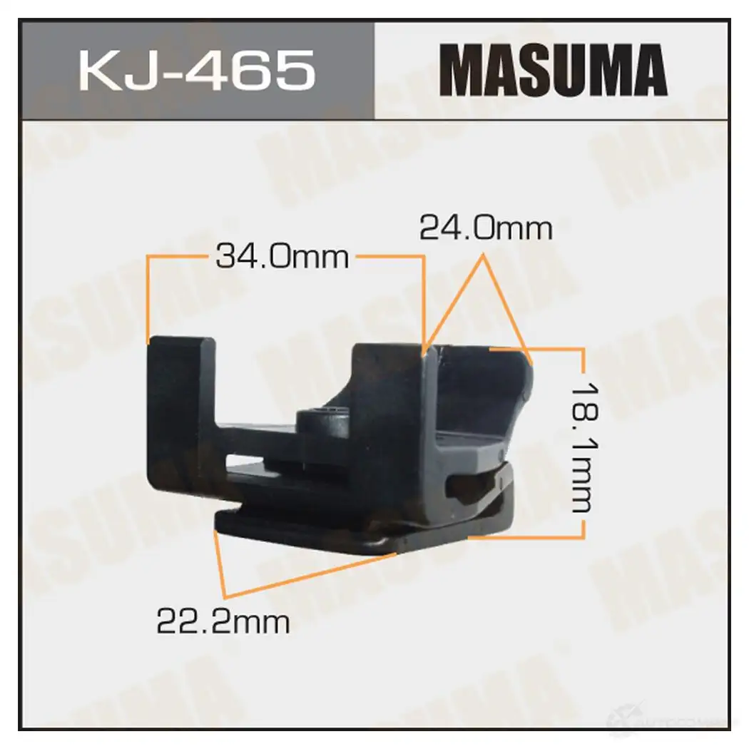 Клипса пластиковая MASUMA 1422885948 KJ-465 8Q11G QR