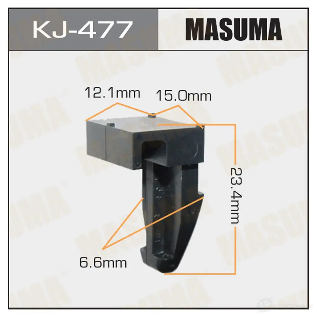 Клипса пластиковая MASUMA 1422885801 9 5KZZEC KJ-477