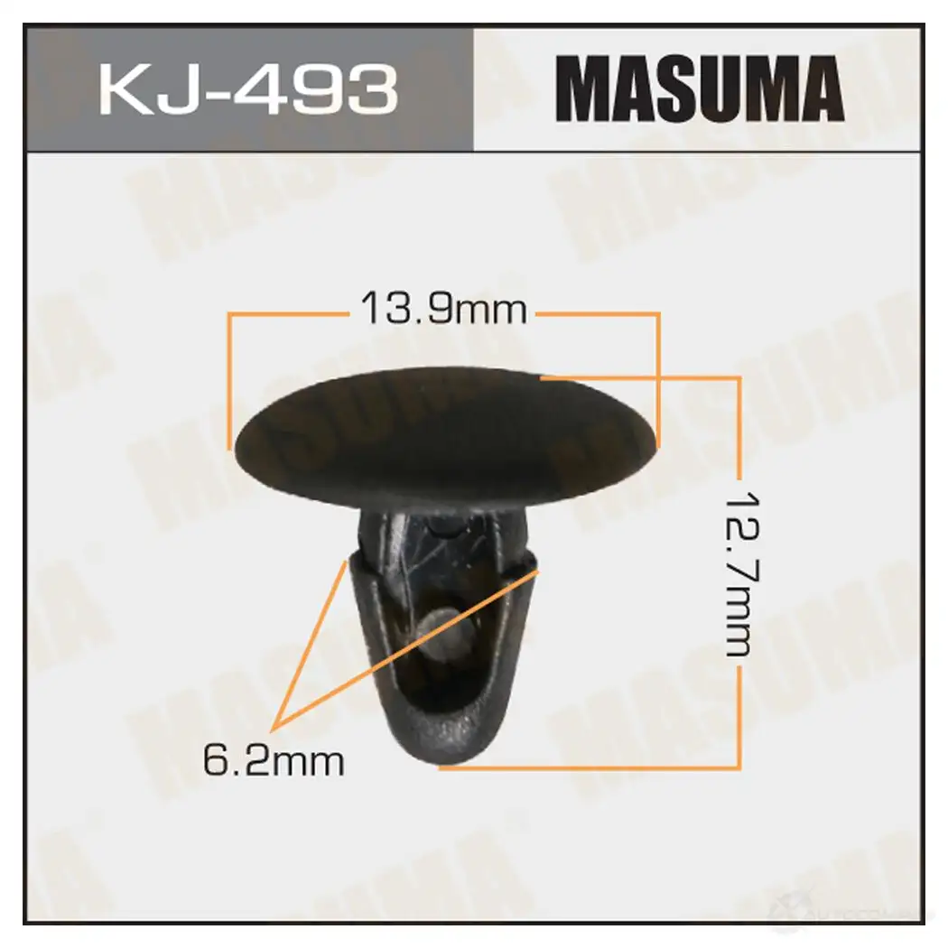 Клипса пластиковая MASUMA RB EK28T KJ-493 1422887006