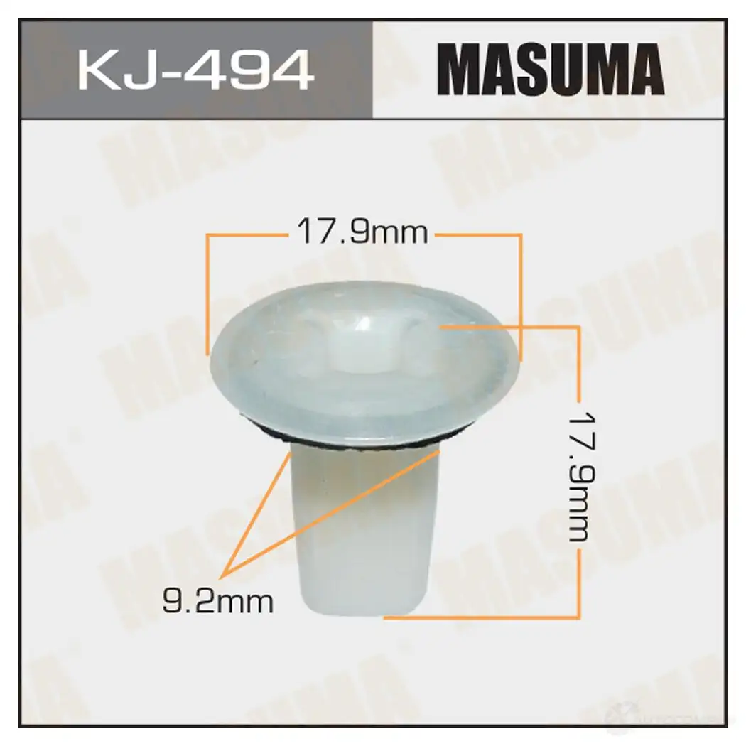 Клипса пластиковая MASUMA 1422887005 KJ-494 RTXHA5 A