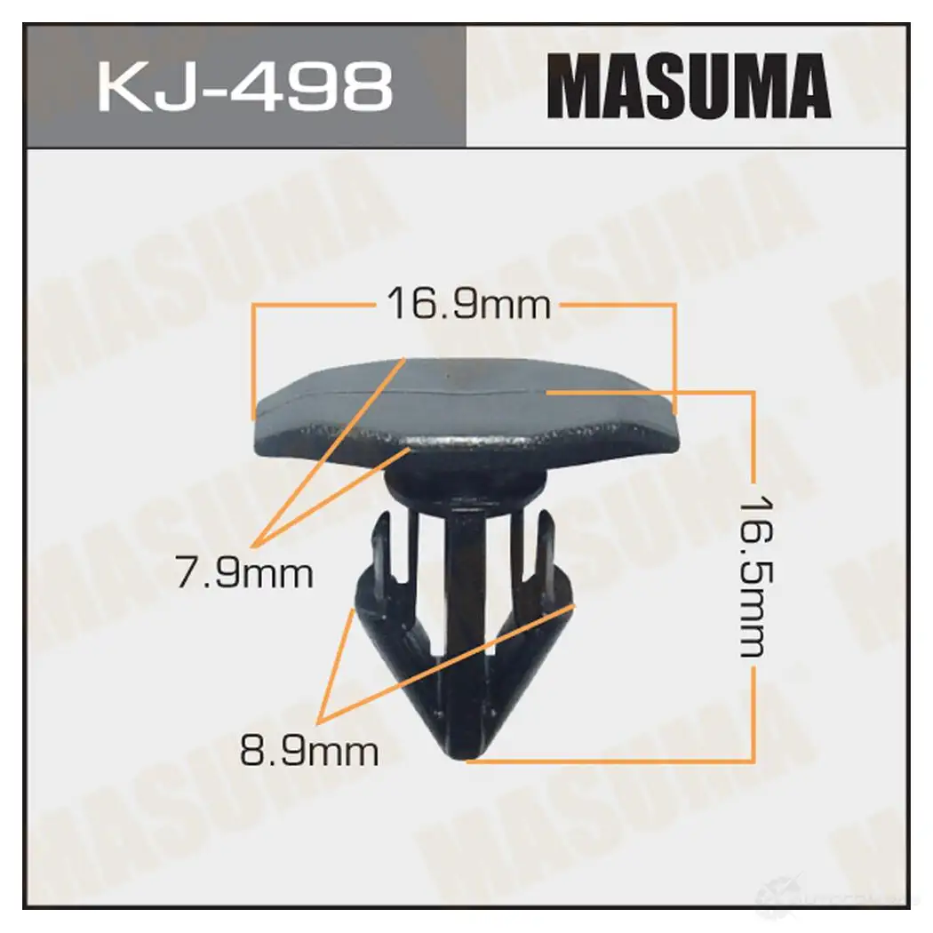 Клипса пластиковая MASUMA 1422885820 08 EK6Y KJ-498