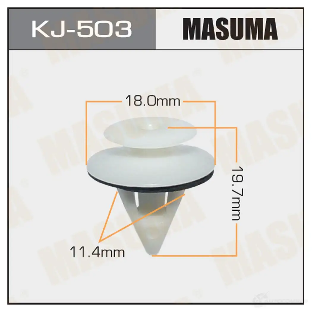 Клипса пластиковая MASUMA NN0TL M KJ-503 1422885815