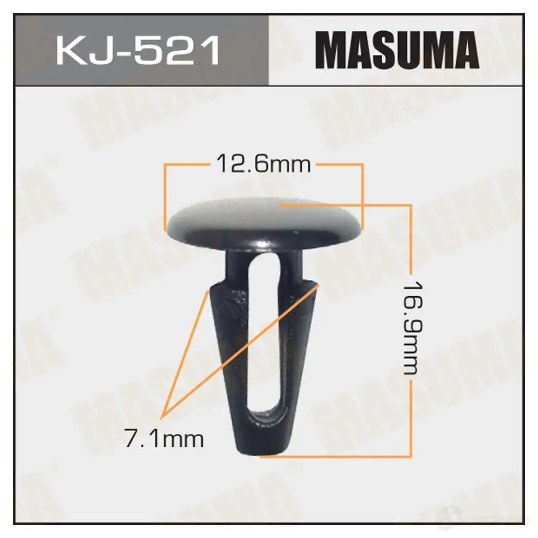 Клипса пластиковая MASUMA 1422885842 1ZAU 8 KJ-521