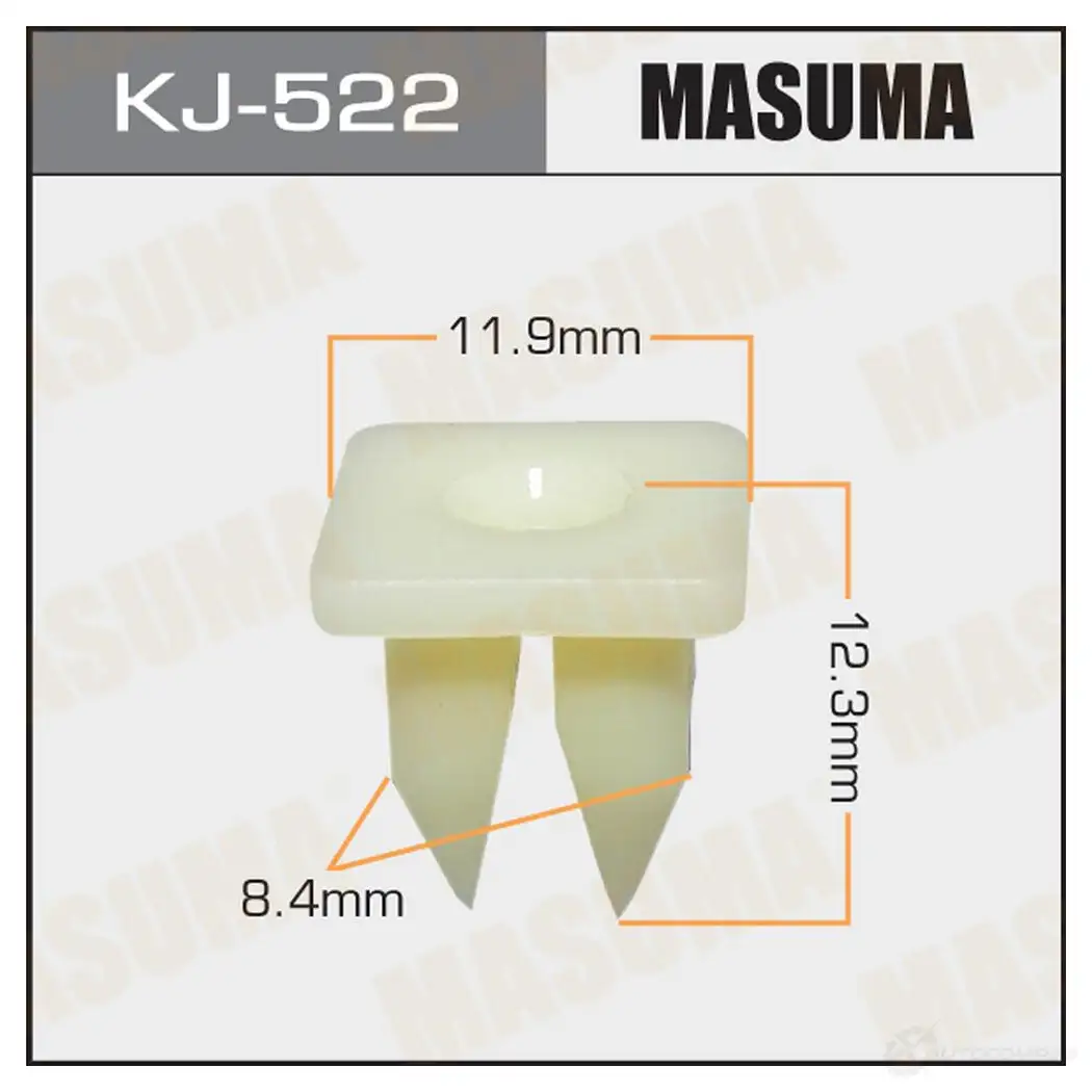 Клипса пластиковая MASUMA 1422886998 KJ-522 5QQG ZV
