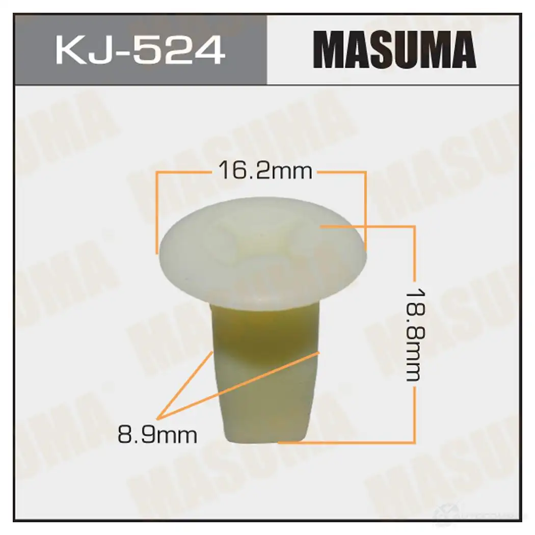 Клипса пластиковая MASUMA KJ-524 1422887035 SO6L5 PA