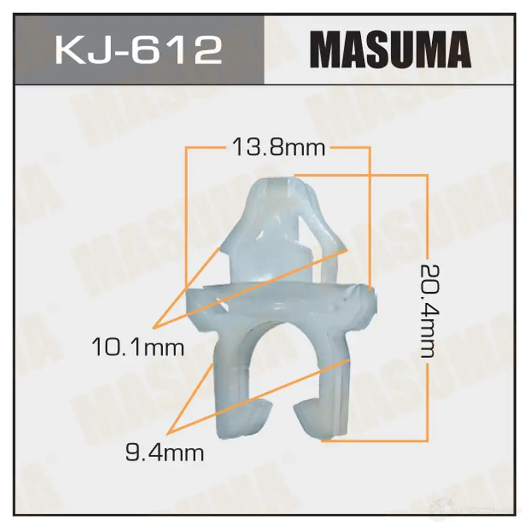 Клипса пластиковая MASUMA 8OWM0S 2 KJ-612 1422885828