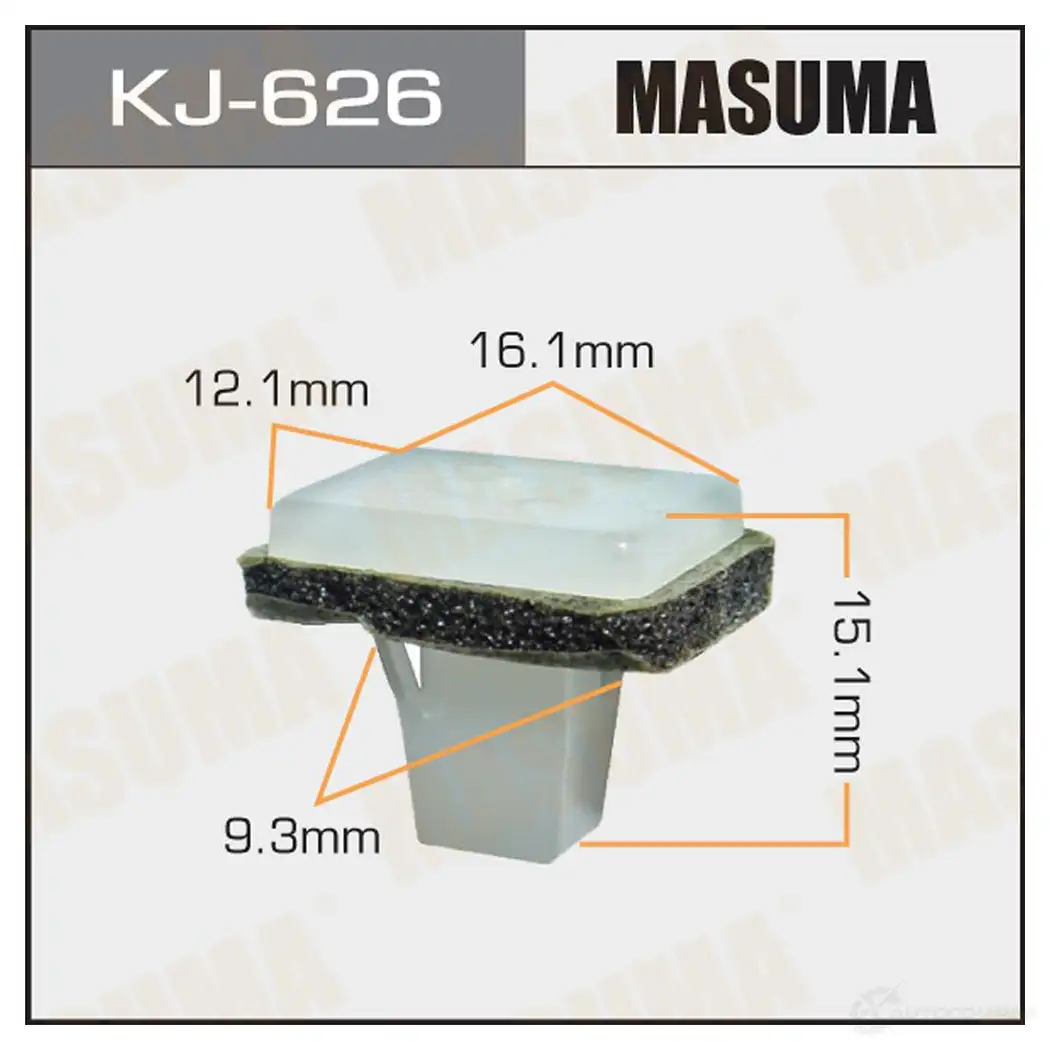 Клипса пластиковая MASUMA UP EOLU KJ-626 1422885936