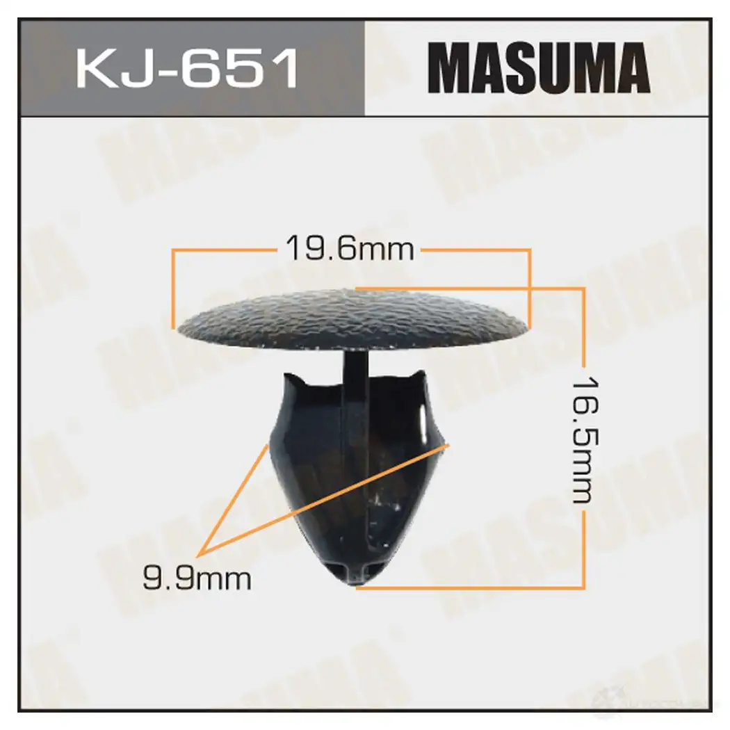 Клипса пластиковая MASUMA KJ-651 1422885917 YW38C 8