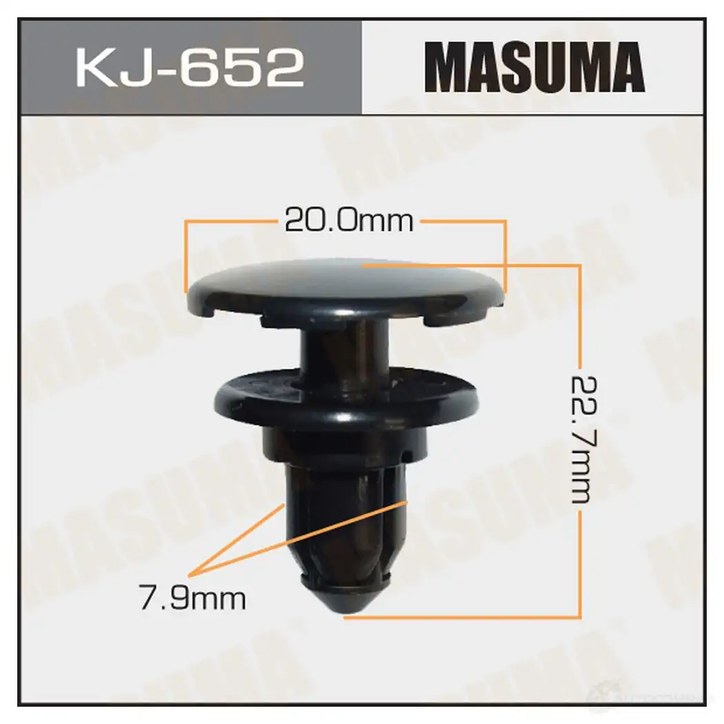 Клипса пластиковая MASUMA KJ-652 1422885916 9 7LJ24N
