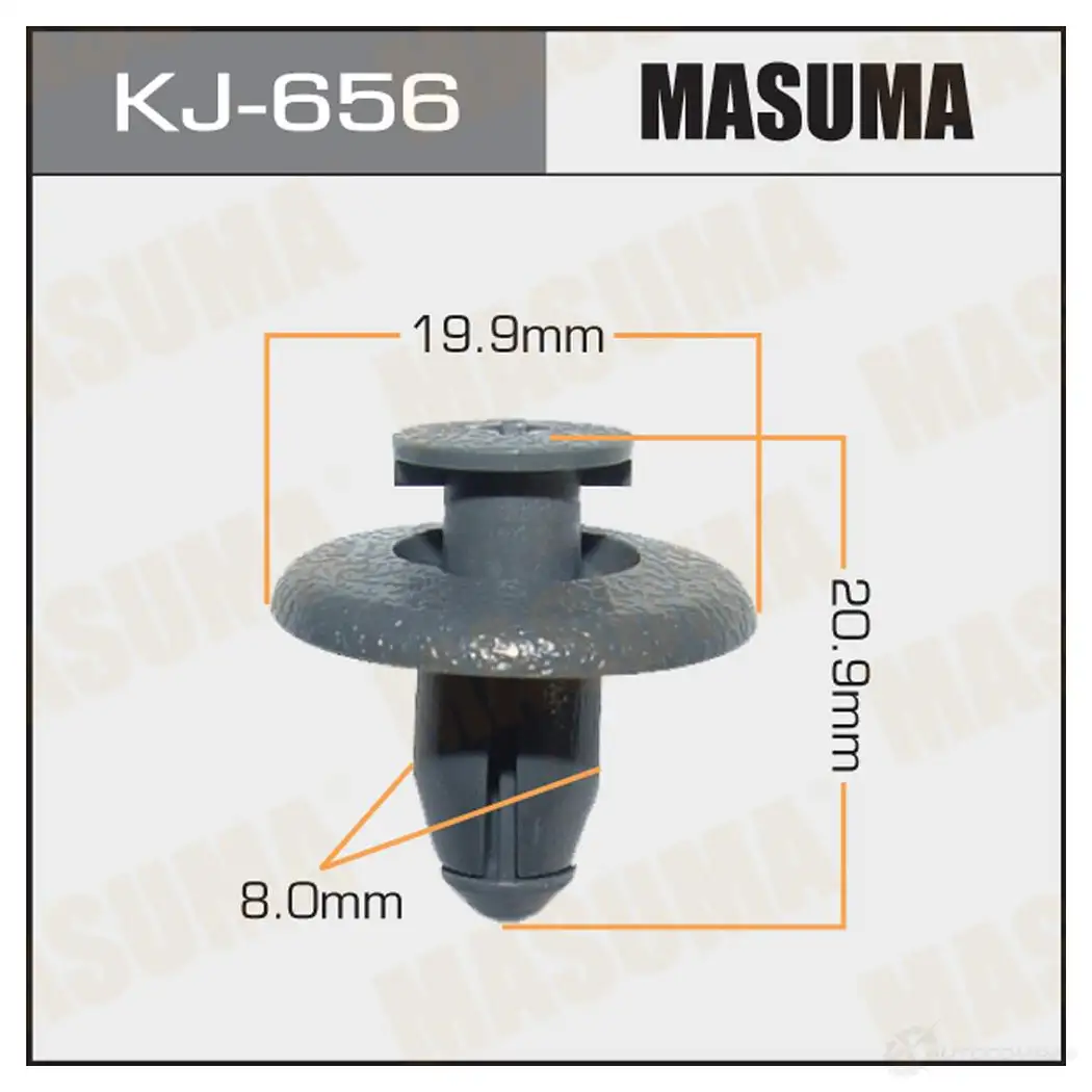 Клипса пластиковая MASUMA 1422885912 JPY SG KJ-656