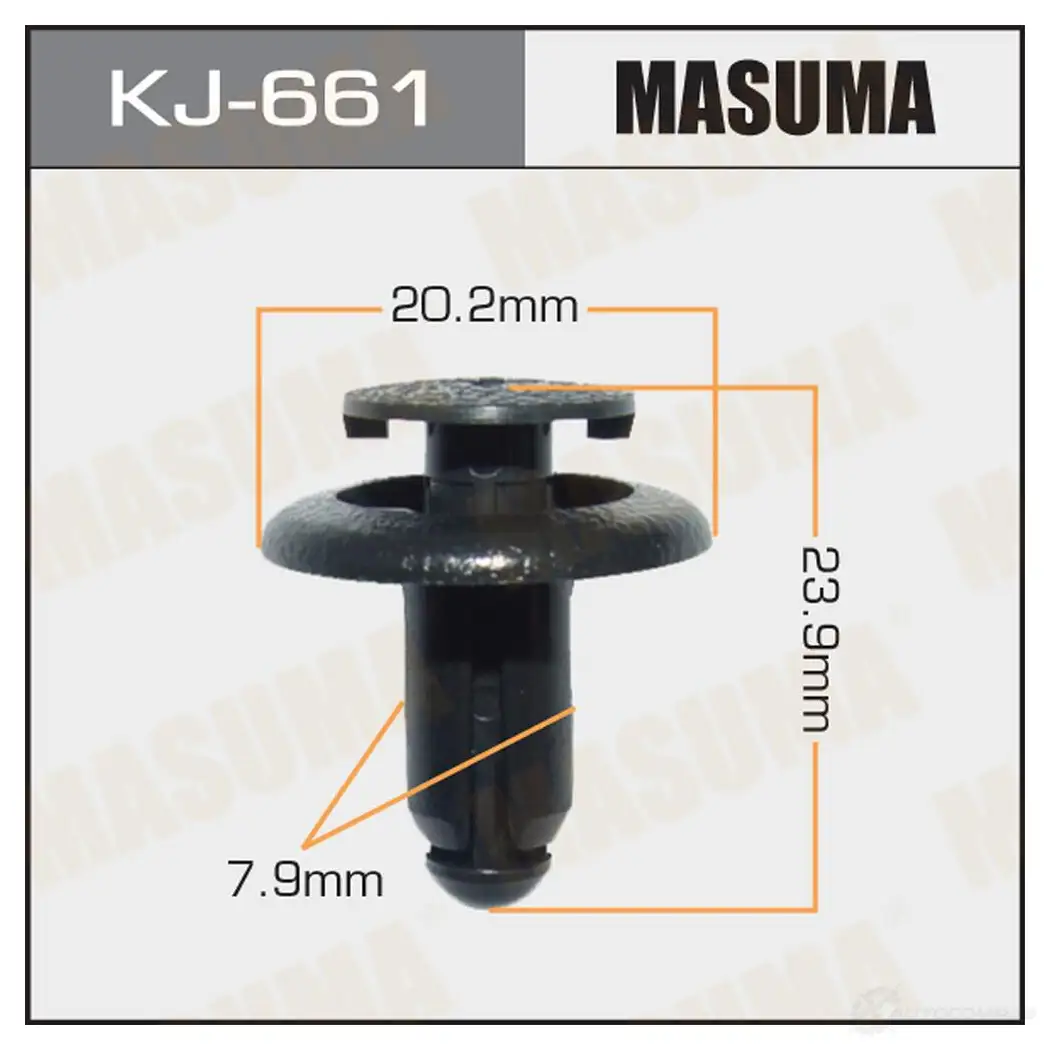 Клипса пластиковая MASUMA C5F 8Q KJ-661 1422885907
