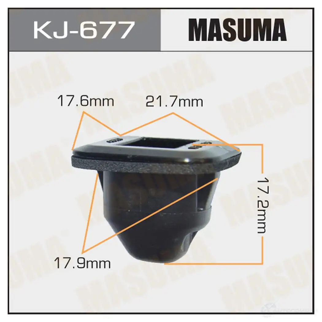Клипса пластиковая MASUMA KJ-677 MN8 CP2 1422885853