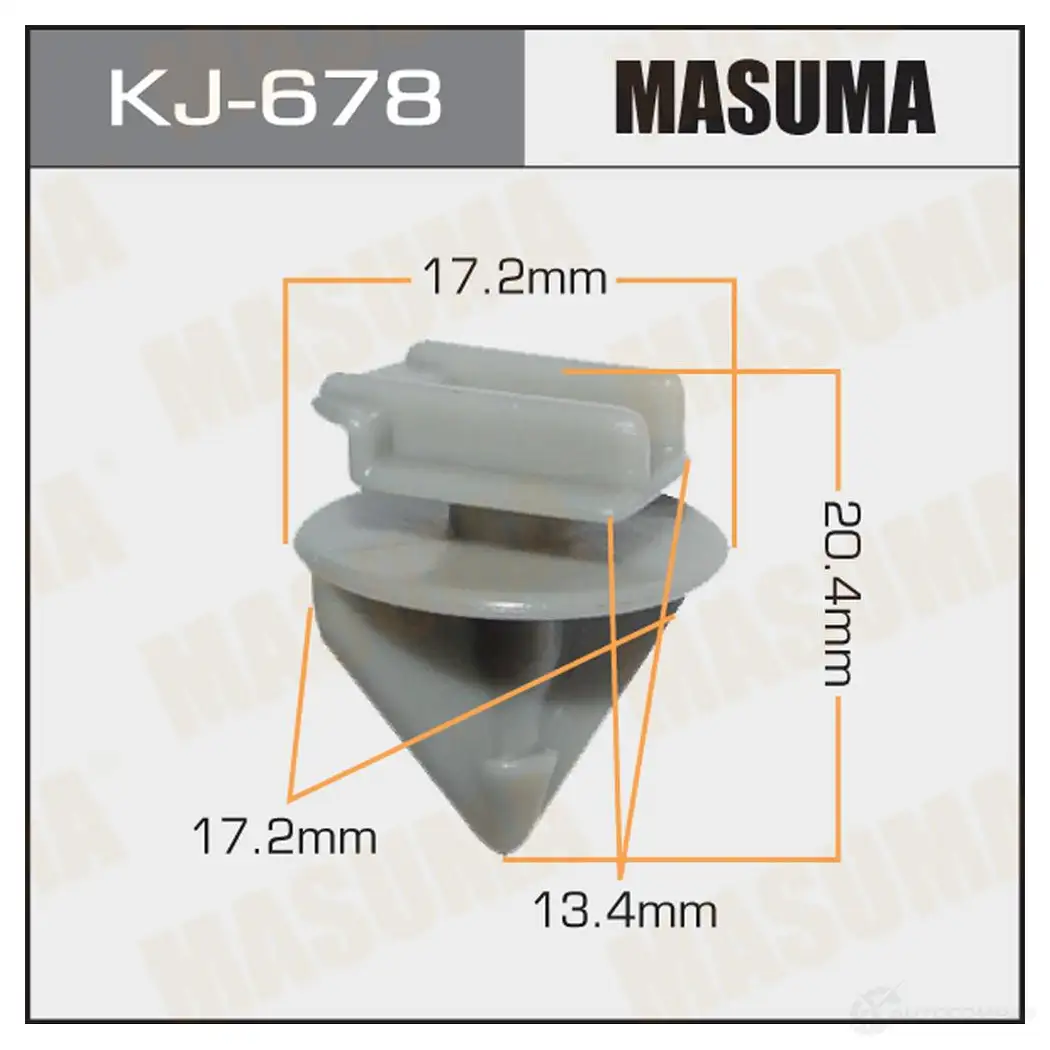 Клипса пластиковая MASUMA KJ-678 1422885852 ZX IZFD