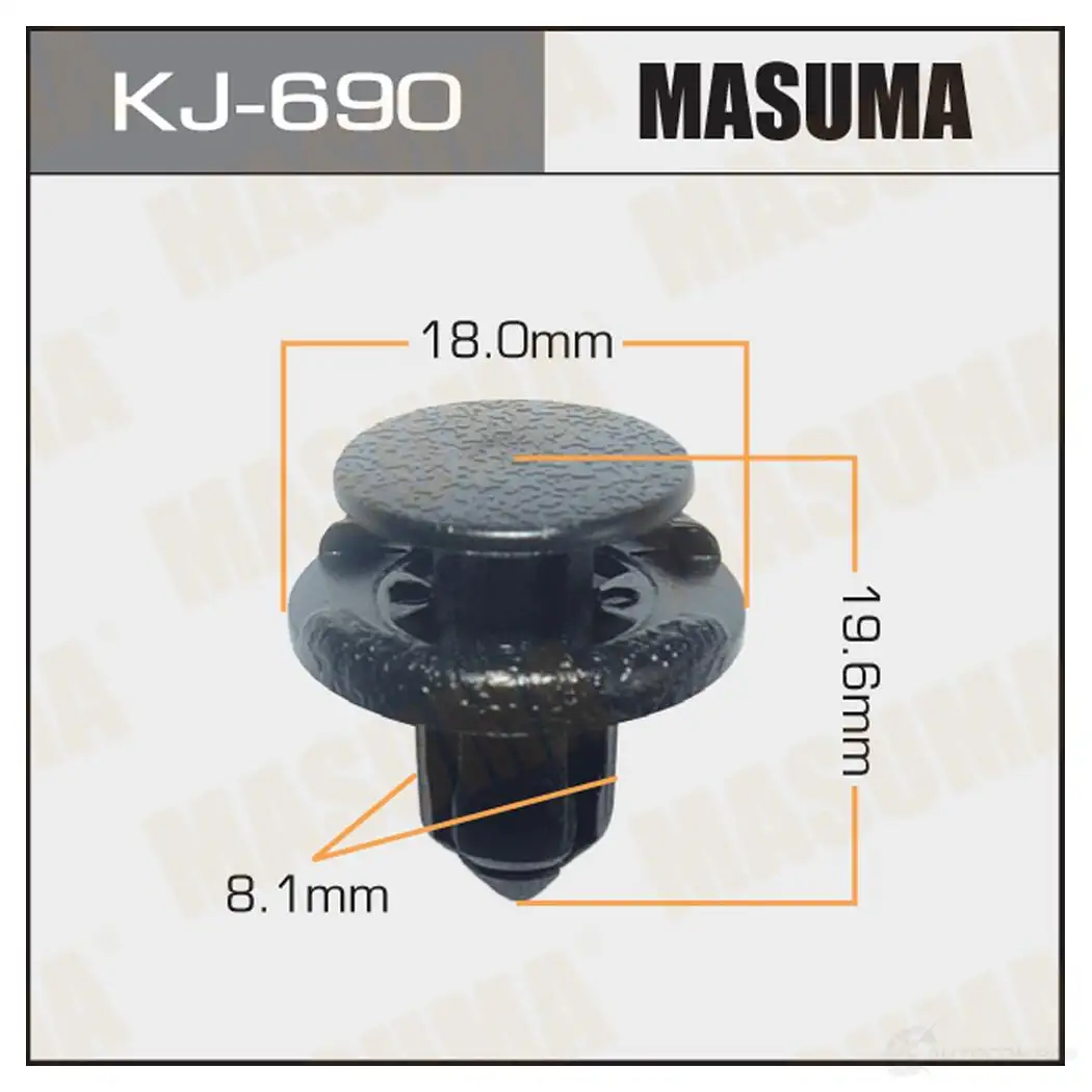 Клипса пластиковая MASUMA 1422885882 Z KNMNUQ KJ-690