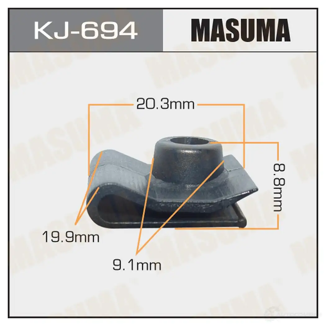 Клипса пластиковая MASUMA B5 HOY KJ-694 1422885879
