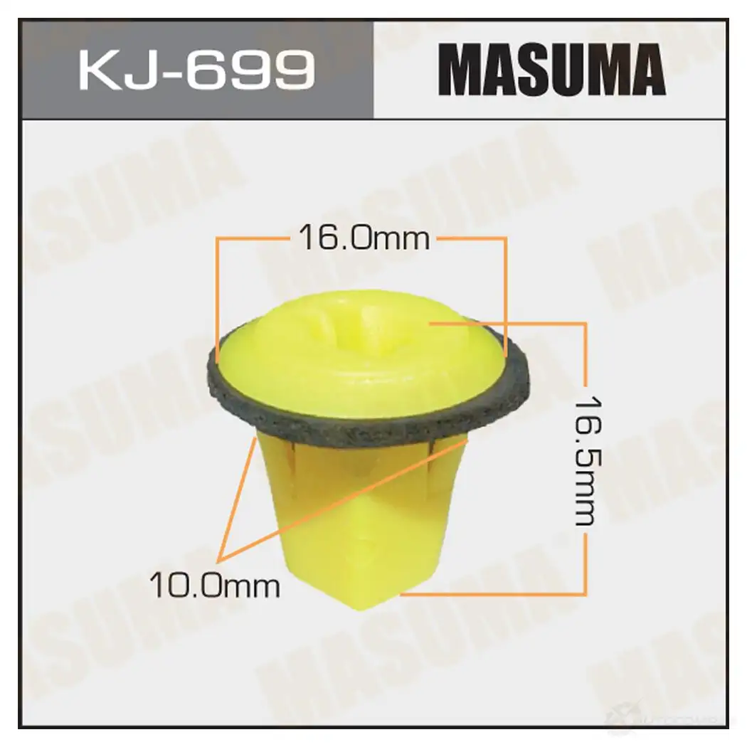 Клипса пластиковая MASUMA KJ-699 1422887018 TB53 G