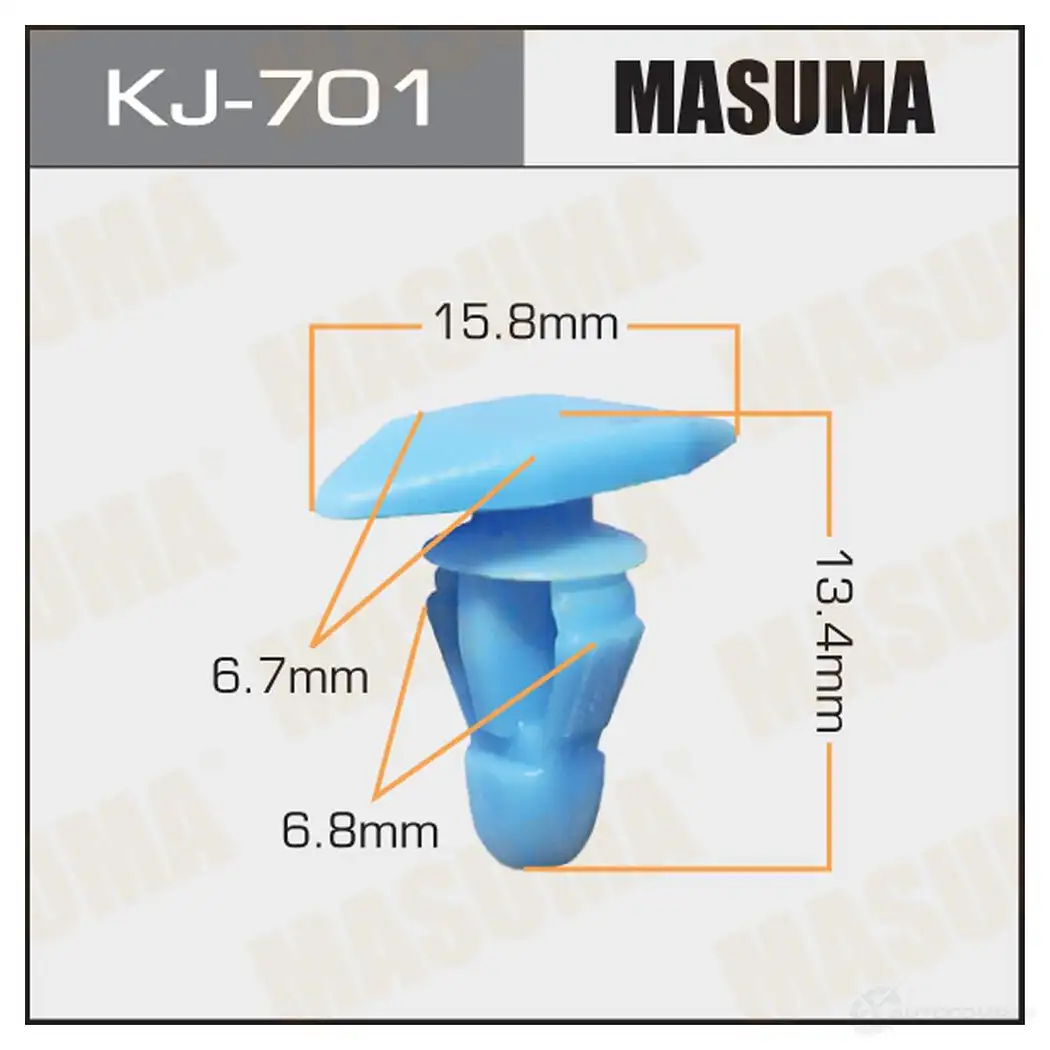 Клипса пластиковая MASUMA LAJB JT 1422885876 KJ-701