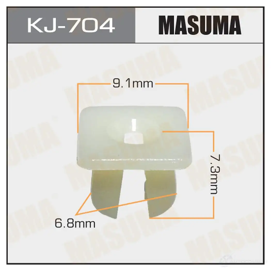 Клипса пластиковая MASUMA 1422886874 XOW 2CX KJ-704