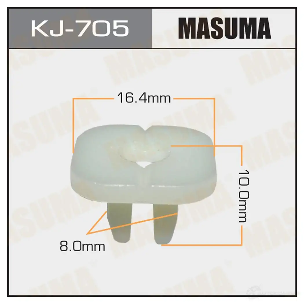 Клипса пластиковая MASUMA BV4A7 QW KJ-705 1422886873
