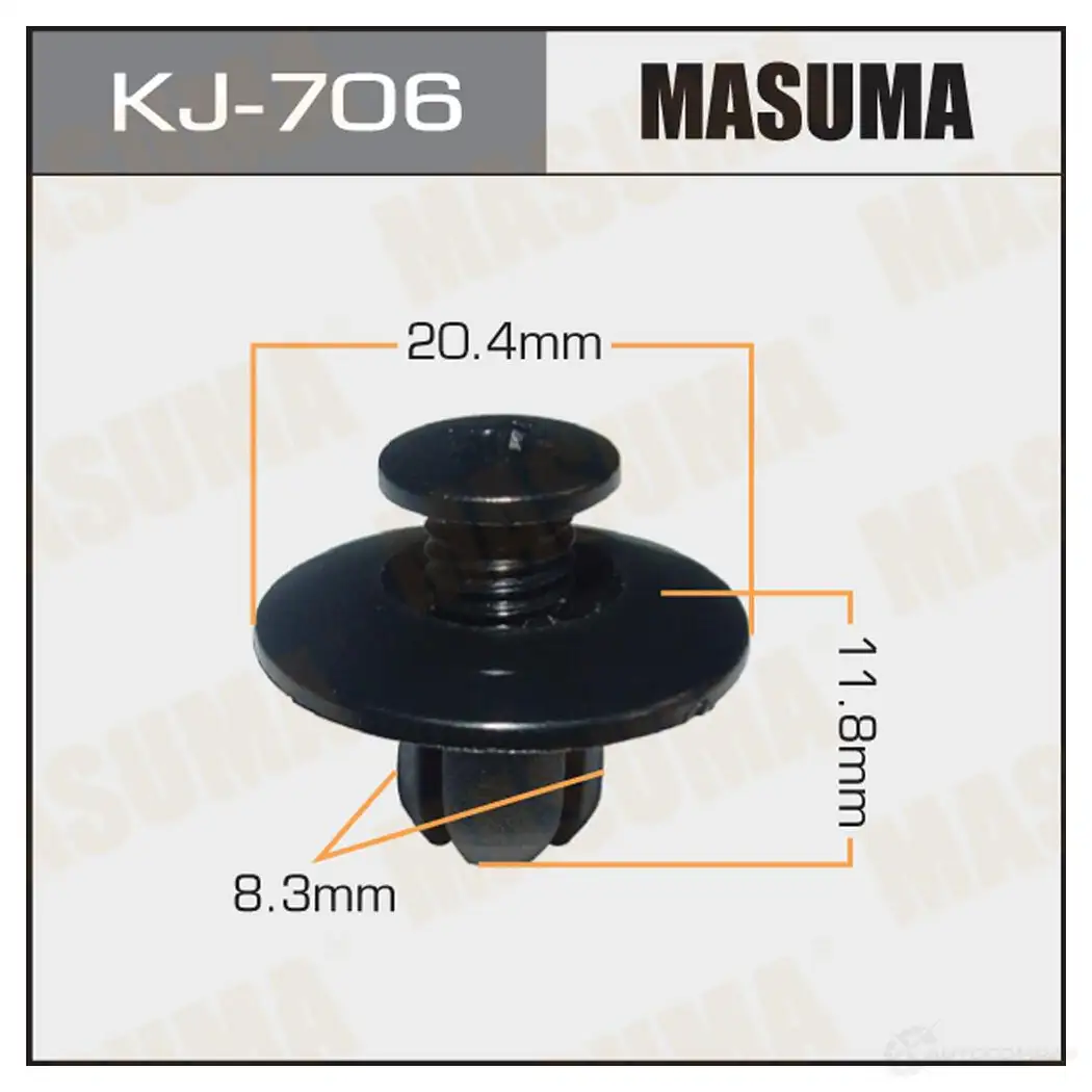 Клипса пластиковая MASUMA 47 O3KR 1422885874 KJ-706