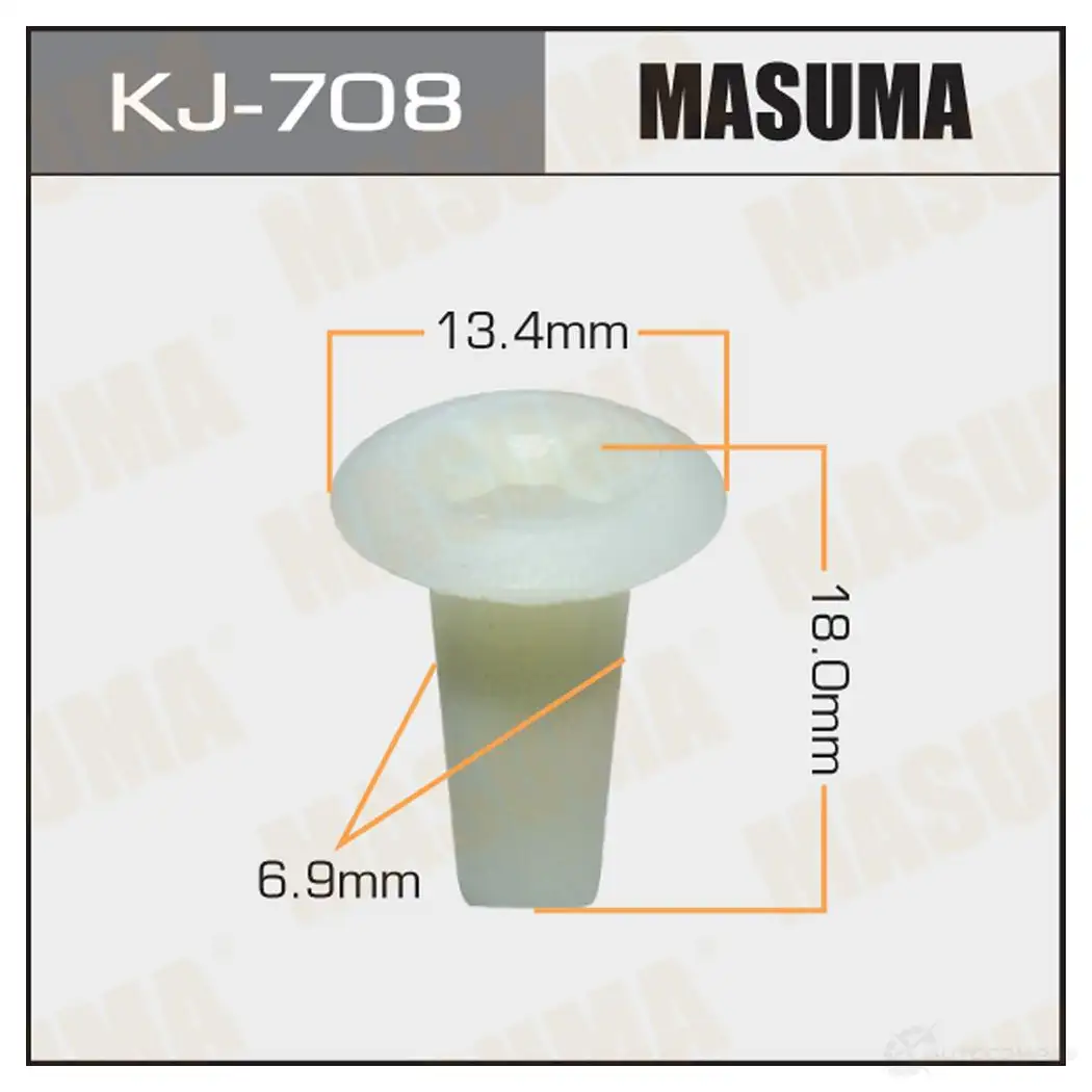 Клипса пластиковая MASUMA ZRUA R 1422885872 KJ-708