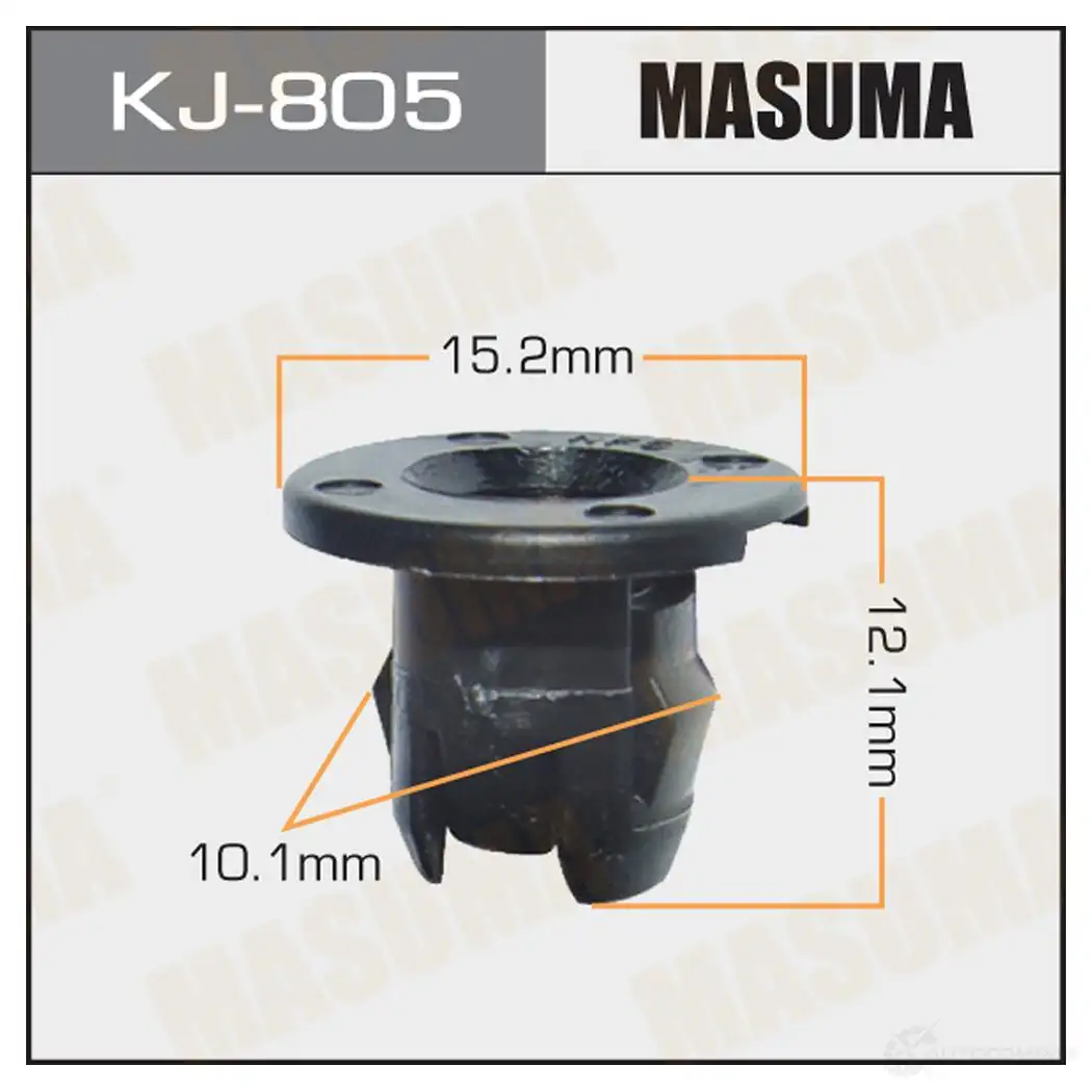 Клипса пластиковая MASUMA QV7FL S4 KJ-805 1422886872